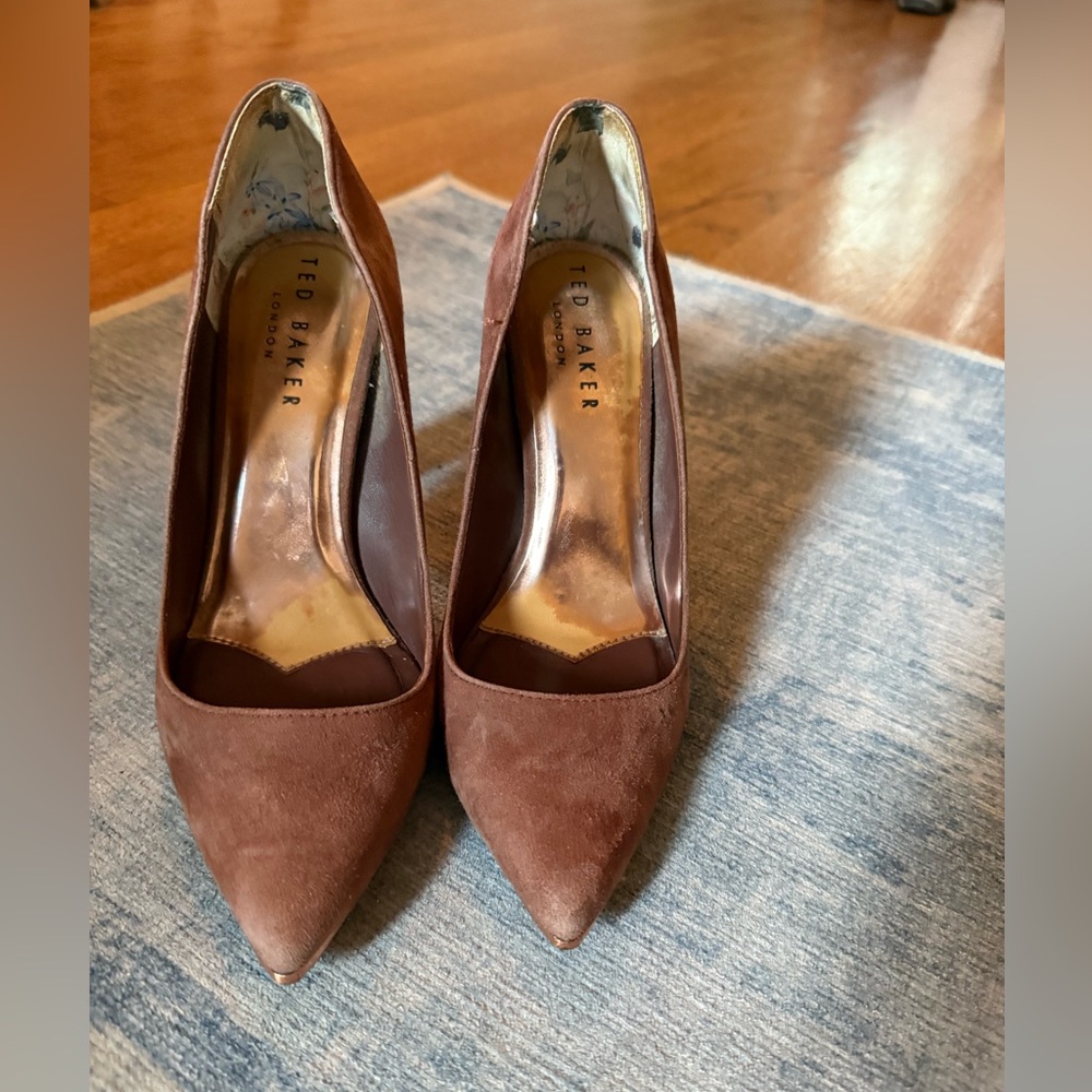 Ted Baker Tan Suede Heels